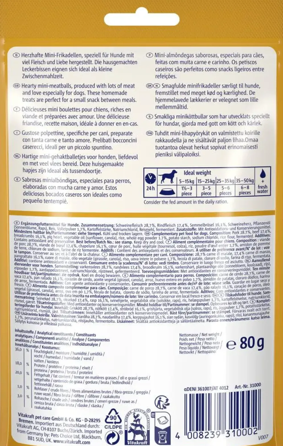 Vitakraft Meat Balls 80g