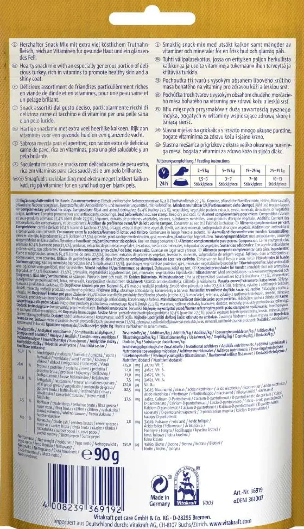 Vitakraft Noshies kalkoen 90g