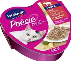 Vitakraft Poésie Création Kalfsvlees in Kaassaus 85 g