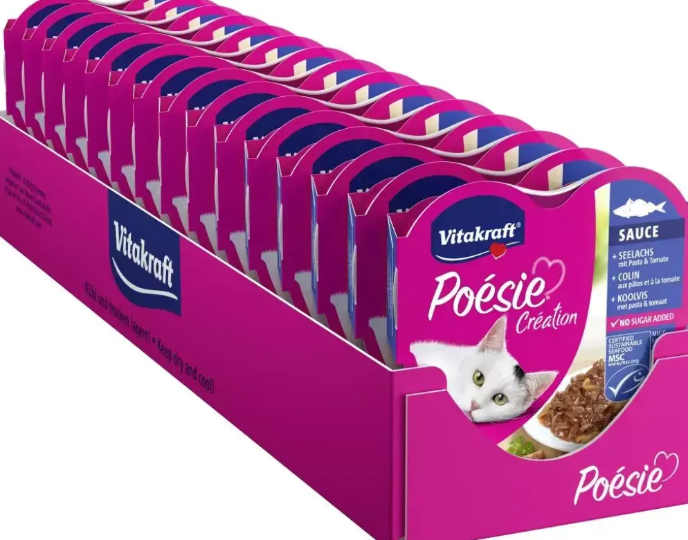 Vitakraft Poésie Création koolvis, pasta & tomatensaus 85g