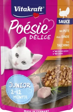 Vitakraft Poésie Délice Junior kalkoen in saus 85g