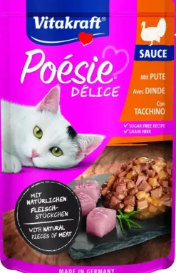 Vitakraft Poésie Délice kalkoen in saus 85g