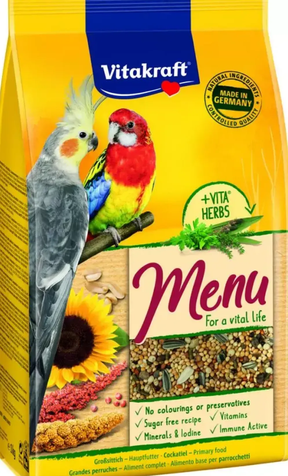 Vitakraft Premium Menu valkparkiet 1kg