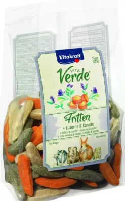 Vitakraft Vita Verde Fritten knaagdierensnack alfalfa & wortel 200g