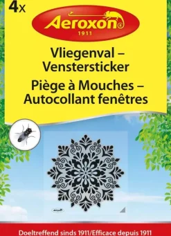 Vliegenval Venstersticker 4st