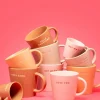 Vondels cappuccinokop keramiek love you 9x9.5cm pink