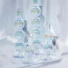 Vondels kandelaar glas bubble 9x19cm luster transparant