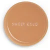 Vondels petit four bordje keramiek sweet club 8.5x1cm orange