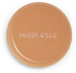 Vondels petit four bordje keramiek sweet club 8.5x1cm orange