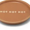 Vondels petit four bordje keramiek hot hot hot 8.5x1cm terra