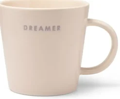 Vondels theekop keramiek dreamer 10x11cm ecru