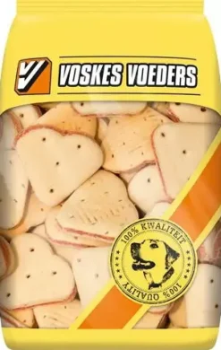 Voskes hondenkoekjes hartjes met merg 400g