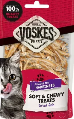 Voskes kattensnack gedroogde vis 60g