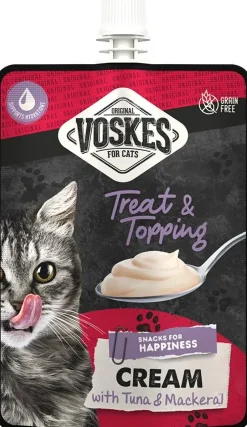 Voskes Original Cream Kattensnack Tonijn & Makreel – 90 g