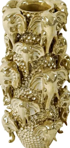 Werner Voss vaas keramiek jumbo 19x19x39cm goud