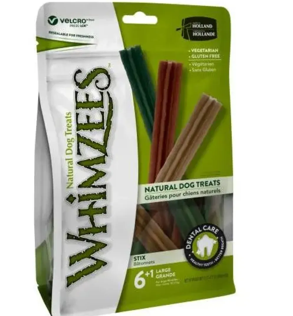Whimzees Dental Sticks 17,8cm 7 stuks - L