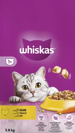 Whiskas Adult brokjes kip 3,8kg