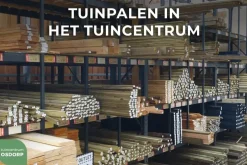 Woodvision AZ Hardhouten paal fijnbezaagd, gepunt 5 x 5 x 150 cm