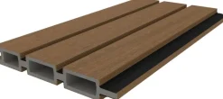 Woodvision NewTechWood composiet schermplank 2,1x16x180cm teak/zwart