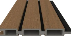 Woodvision NewTechWood composiet schermplank 2,1x16x180cm teak/zwart