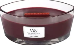 WoodWick ellipse candle black cherry