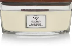 WoodWick ellipse candle island coconut