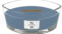 WoodWick ellipse candle tempest