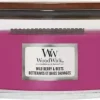 WoodWick ellipse candle wild berry & beets