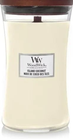 WoodWick large candle island coconut