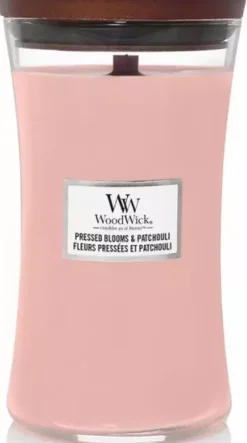 WoodWick large candle pressed blooms & patchouli