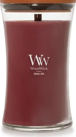 WoodWick large candle rouge oud