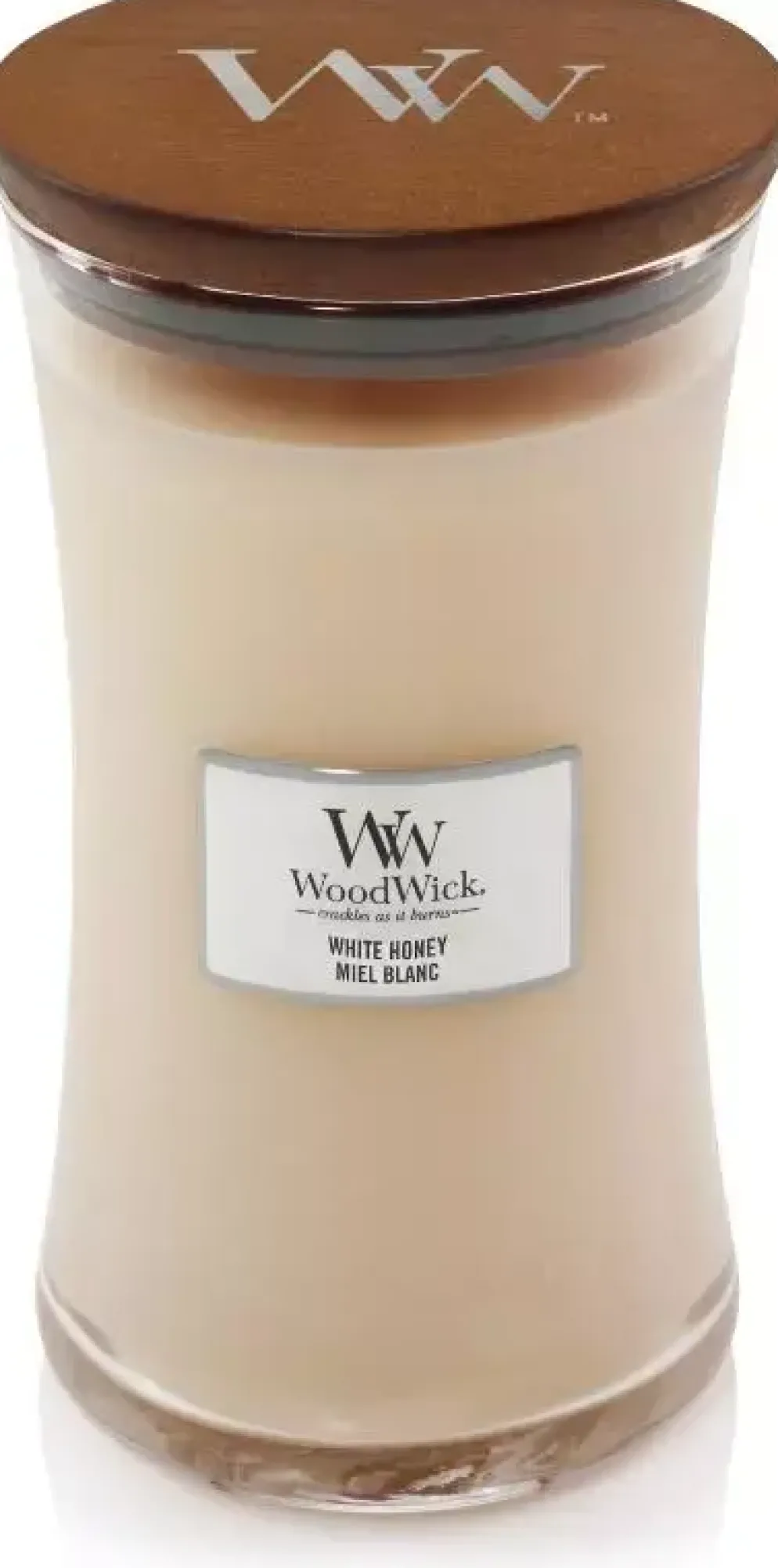 WoodWick large candle white honey