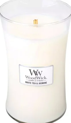 WoodWick large candle white tea & jasmine
