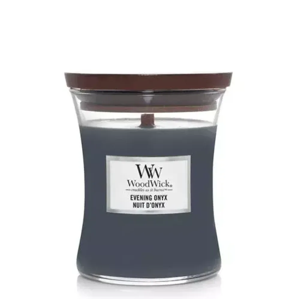 WoodWick medium candle evening onyx