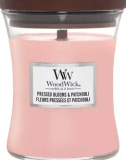 WoodWick medium candle pressed blooms & patchouli