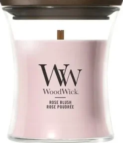 WoodWick Rose Blush mini candle