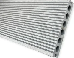 Wpc vlonderplank 2,5x15x220 cm grijs