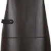 Xapron Leather long apron 82cm brown
