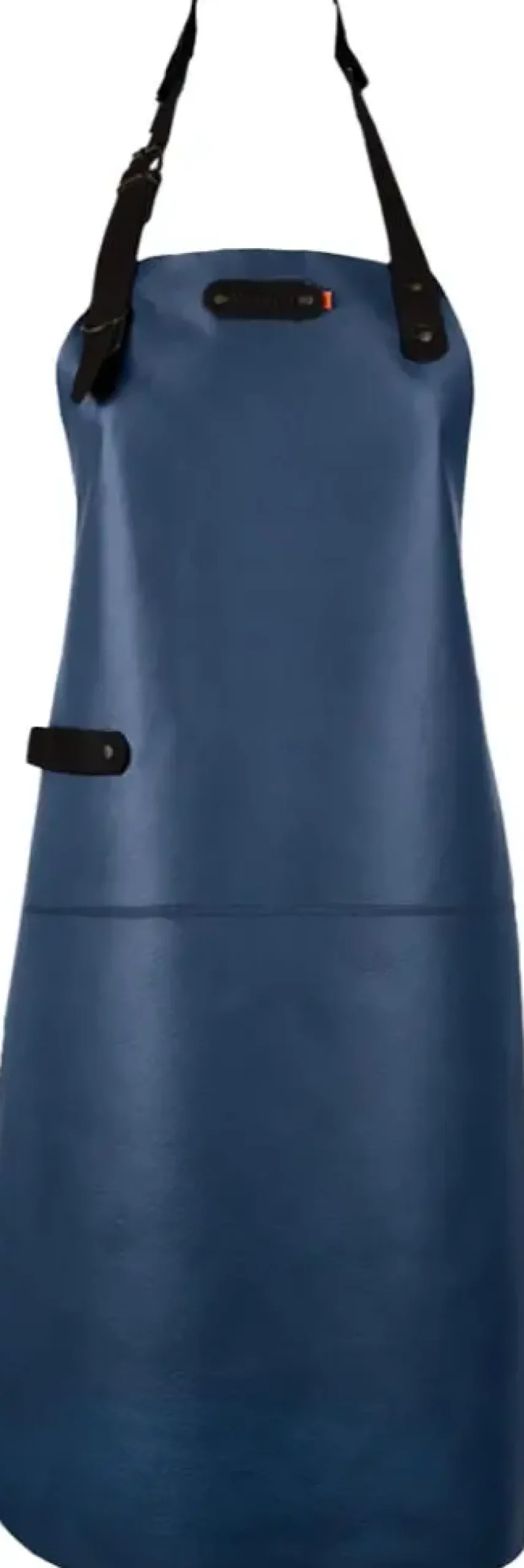 Xapron Leather long apron 82cm navy